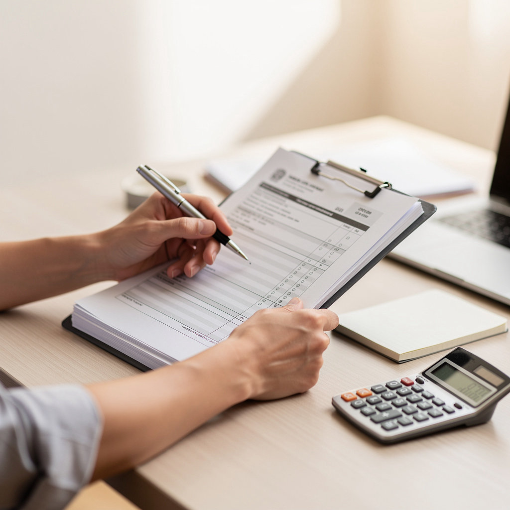 Capital Business & Tax Service professional advisor reviewing financial documents with a client in San Diego